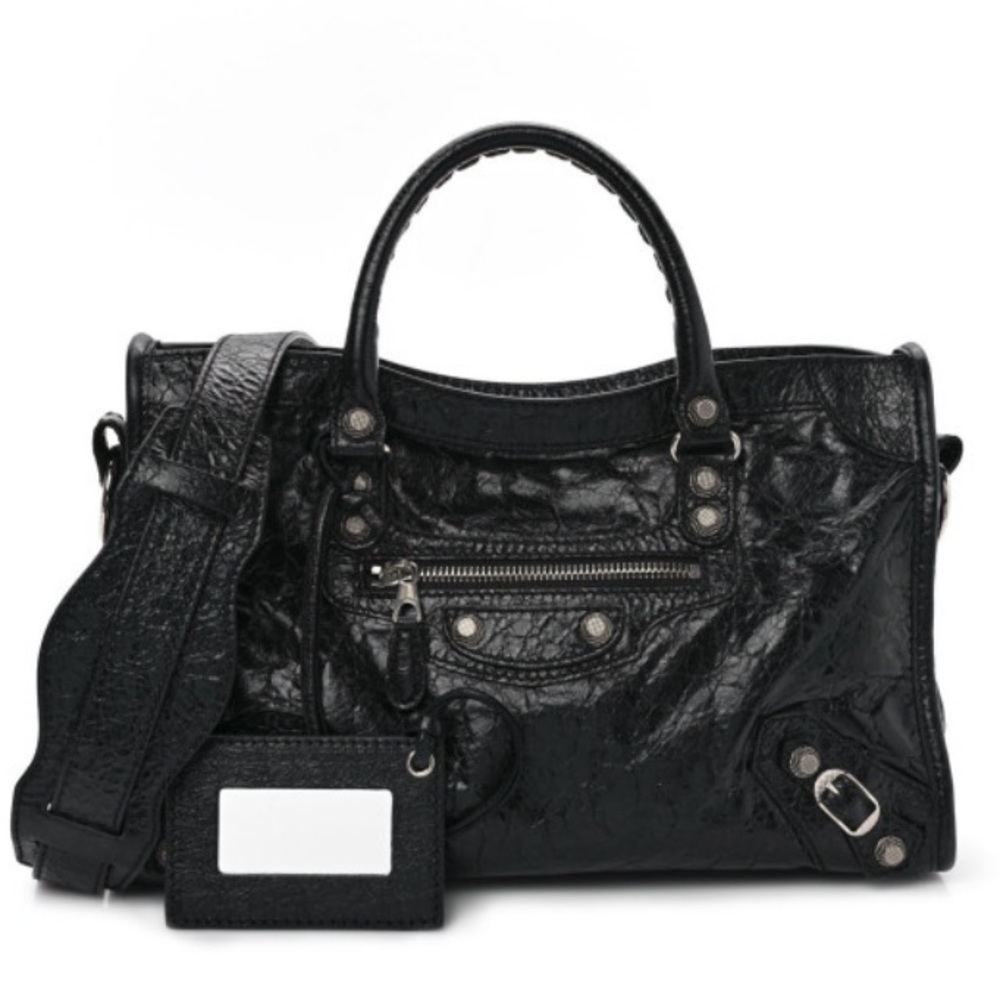- Balenciaga Neo Cagole City Lambskin Leather Tote Bag